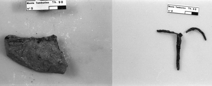 cimasa di candelabro in ferro prima del restauro